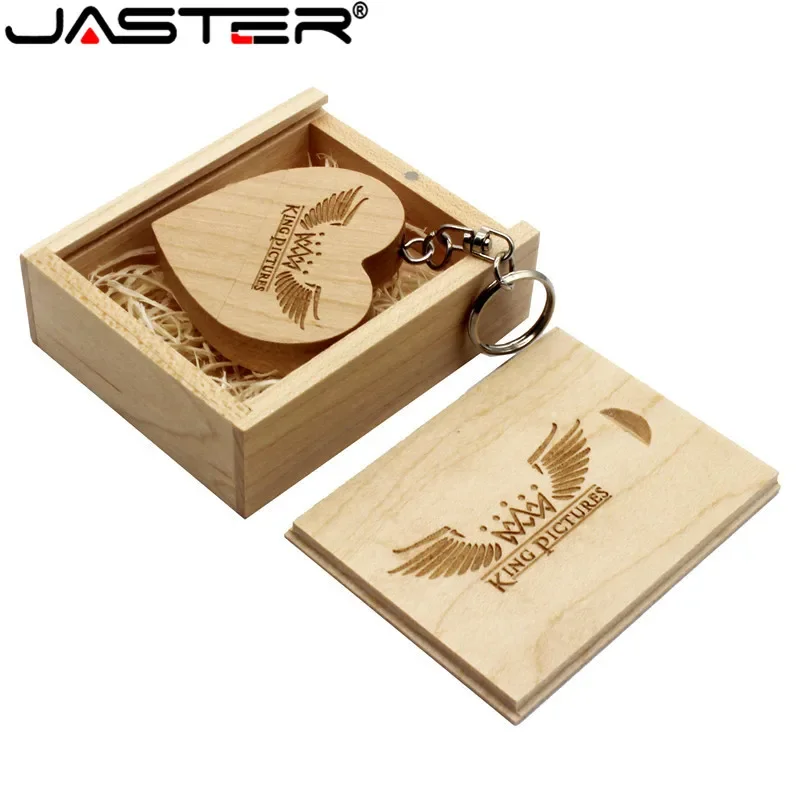 JASTER – clé USB créative en bois de noyer avec LOGO gratuit, 8 go, 16 go, 32 go, 64 go, plus de 10 pièces
