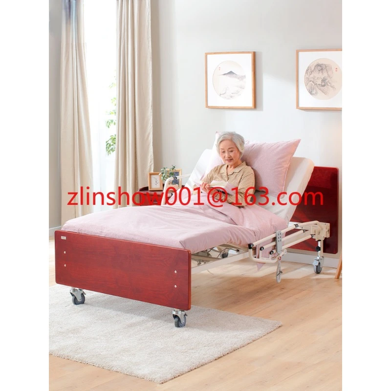 Nursing Bed Household Multi-Functional Widened Elderly Electric Single Hospital Bed Family Rehabilitation Elevated Bed