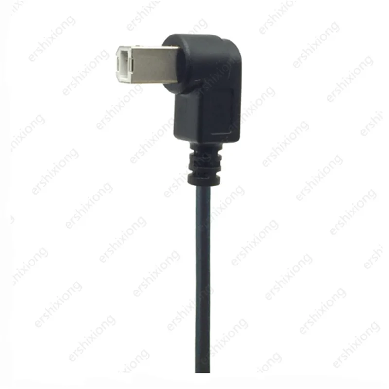 Cable USB tipo A macho A tipo B macho, 90 grados, arriba, abajo, izquierda y derecha, 2,0, 150cm, 5 pies