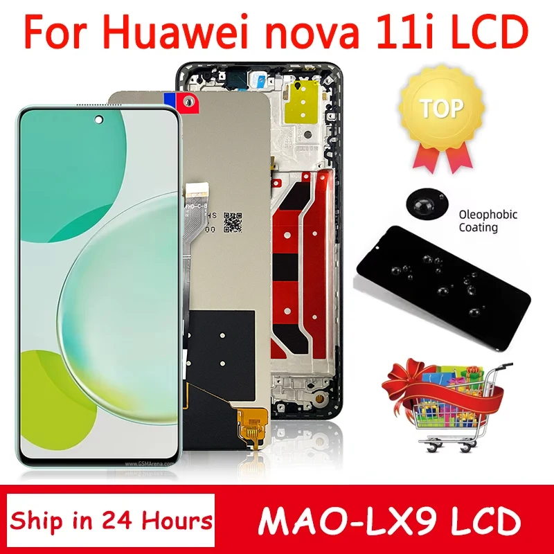 6.8'' Display For Huawei nova 11i nova11i LCD MAO-LX9N Display Touch Screen Digitizer For Huawei Nova 11i Nova11i MAO-LX9 LCD