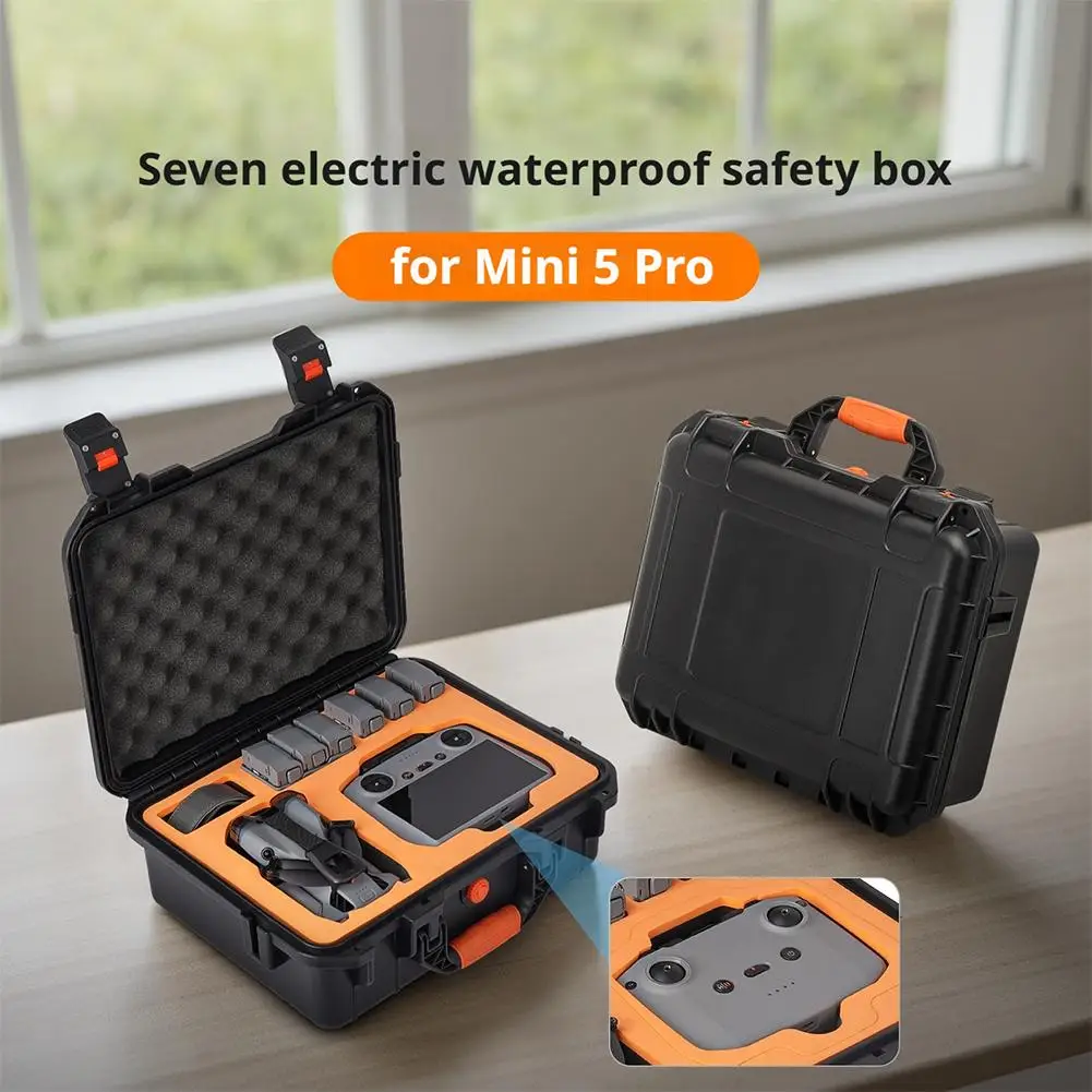 ل DJI MINI 5 Pro حقيبة هارد شل مقاوم للماء ل DJI MINI 5 Pro صندوق حمل مقاوم للانفجار ملحقات طائرة بدون طيار صندوق