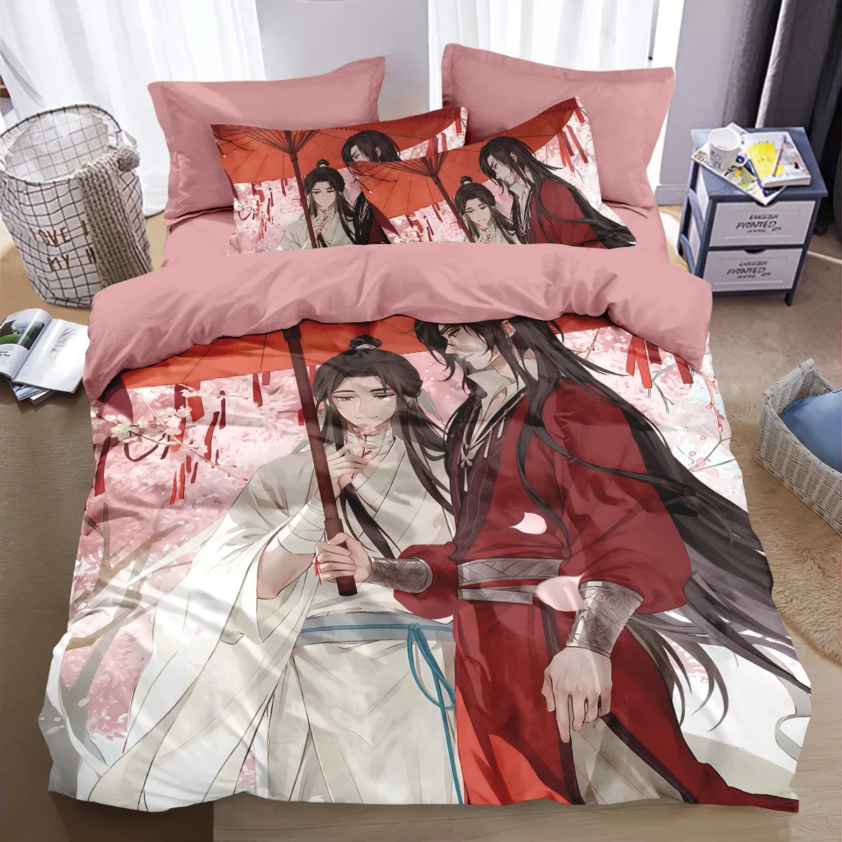 Heaven official’s blessing Bedding Set,Heaven official’s blessing Duvet Cover Comfortable Bed Single Double Bed Full Size Anime