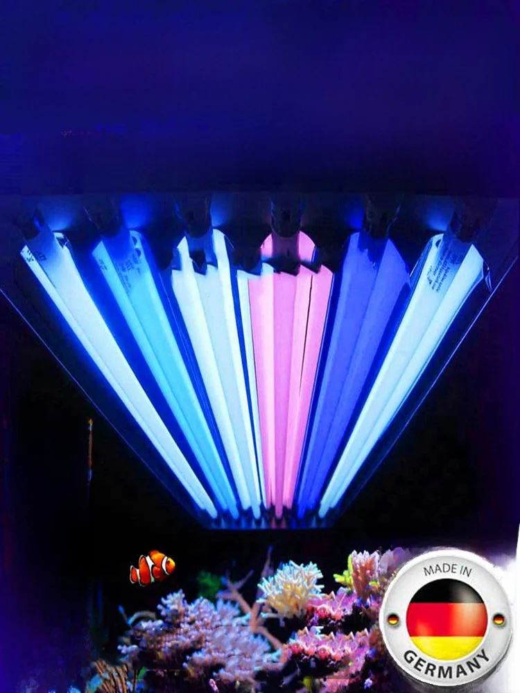 

ATI T5HO Coral Light Waterproof Fiji Purple Fluorescent Light Tube for Saltwater Aquarium Coral Tank Marine Lighting Equipment