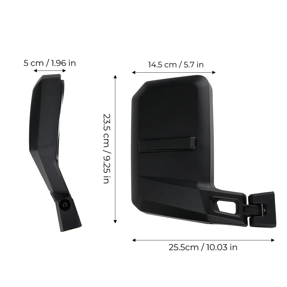 Wide Rear Rearview Side Mirrors for Can Am Defender HD5 HD7 HD8 HD9 HD10 HD11 2016-2026 715008100 Adjustable Angles Foldable