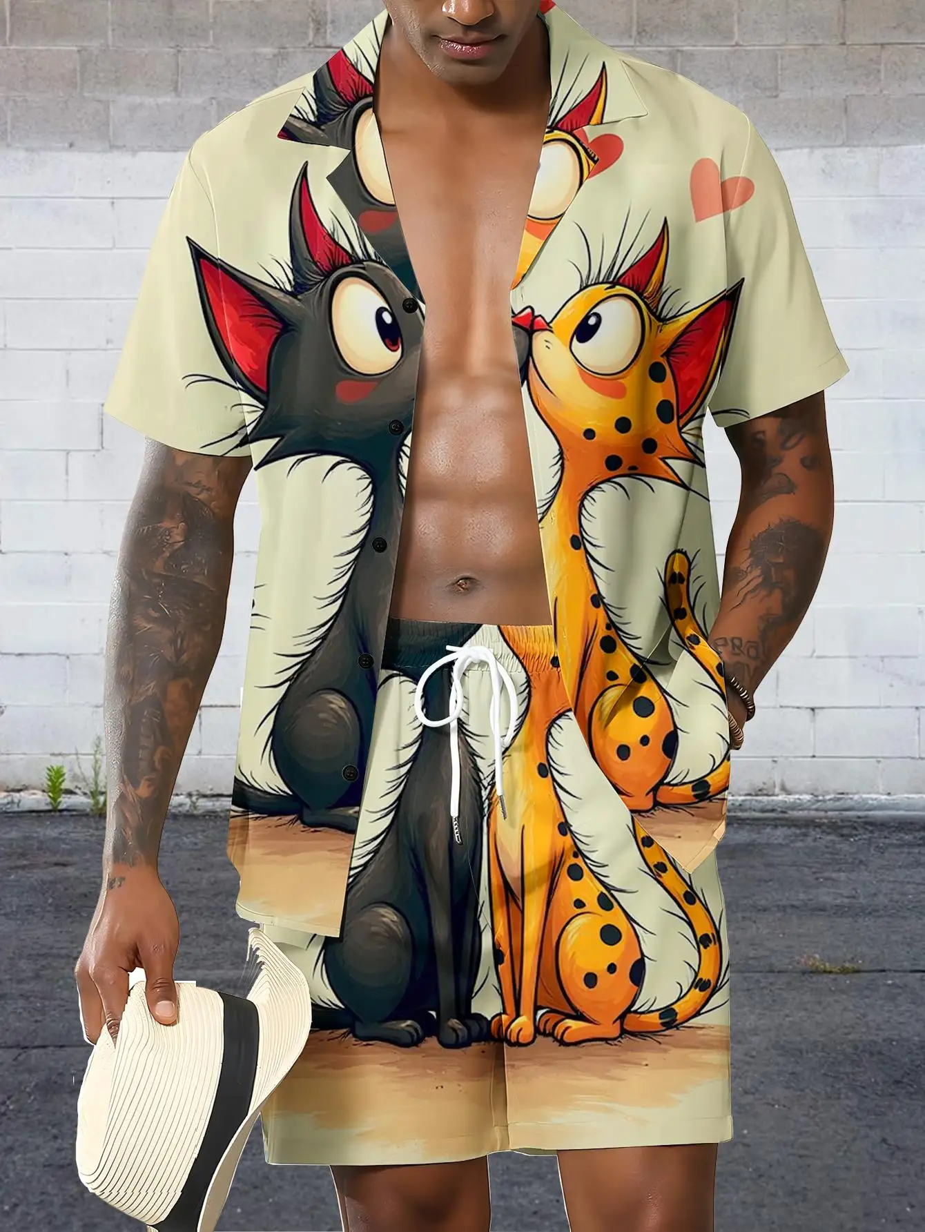 Men's Shirt Sets 2026 Spring/Summer clothing set jogging suit sets for men tracksuit  for man drip clothing Graphic 3D Printed view 2