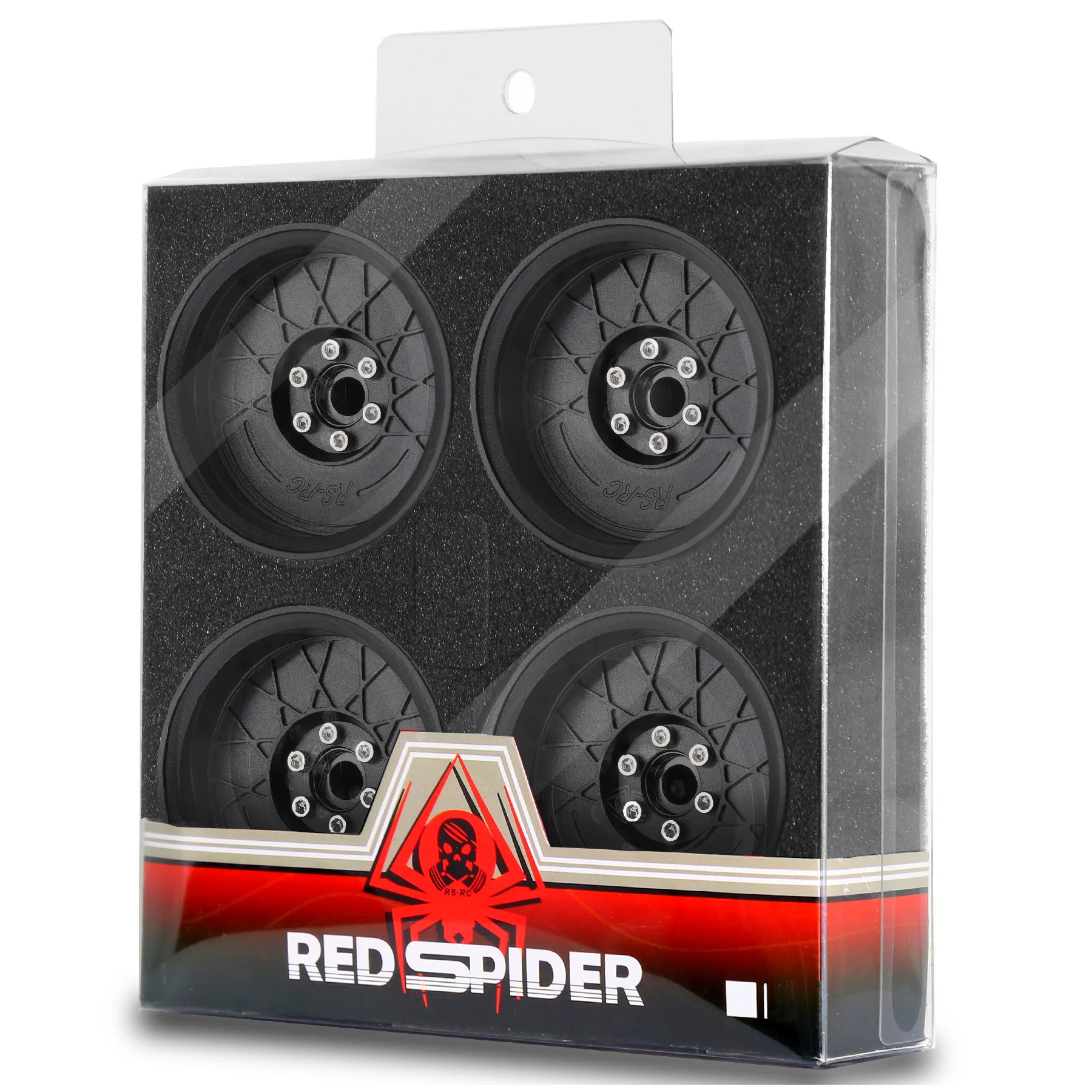 RED SPIDER Alloy 2.2" Beadlock 12MM Hex Negative Wheel Rim RC Hubs 4 шт. для RC Car Axial 1/10 MK07 Yeti Wraith RB10 Ryft scx10