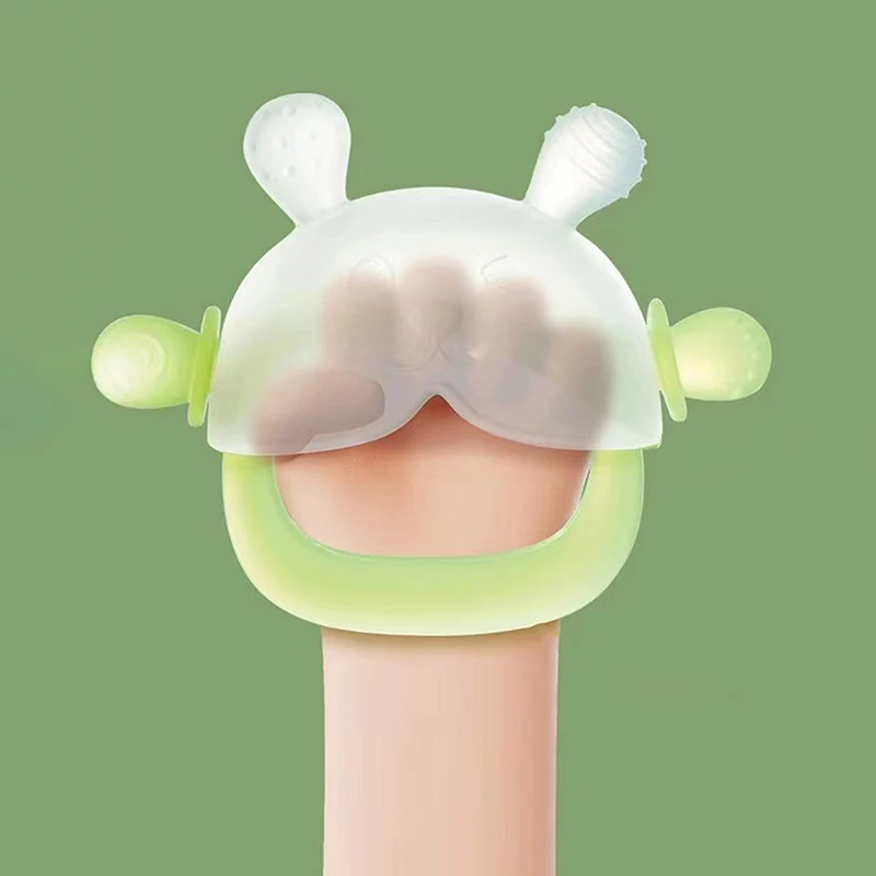 

Silicone Grinding Rod Toys for Children 0-3 Years Old Anti-Stuck Mushroom Baby Teether