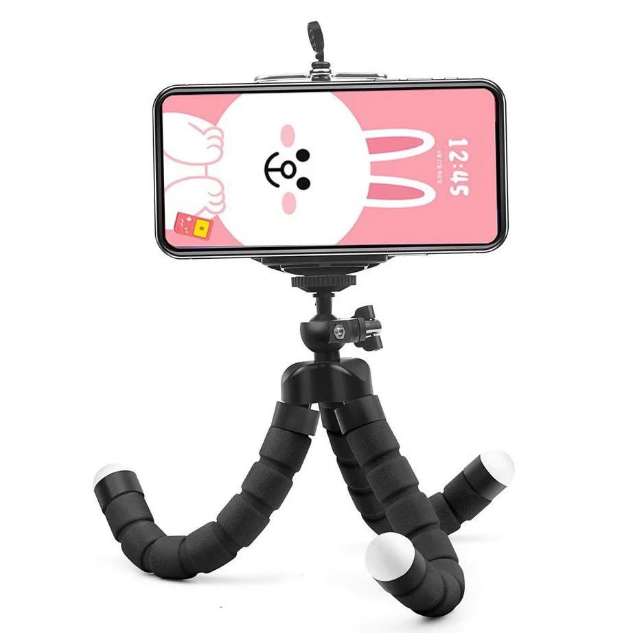 الإسفنج ترايبود الأخطبوط قوس العالمي الهاتف الذكي ترايبود صغير مرنة الأخطبوط الساق حامل هاتف المحمول حامل آيفون سامسونج