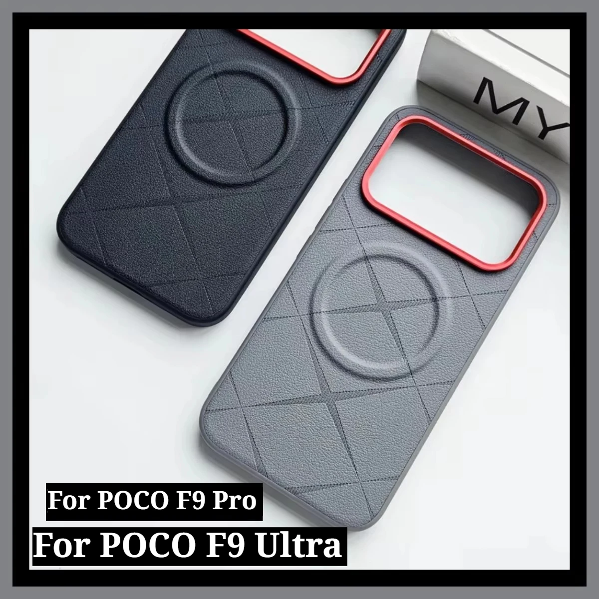 Camera Leather Case - Capa para POCO F9 Ultra F9