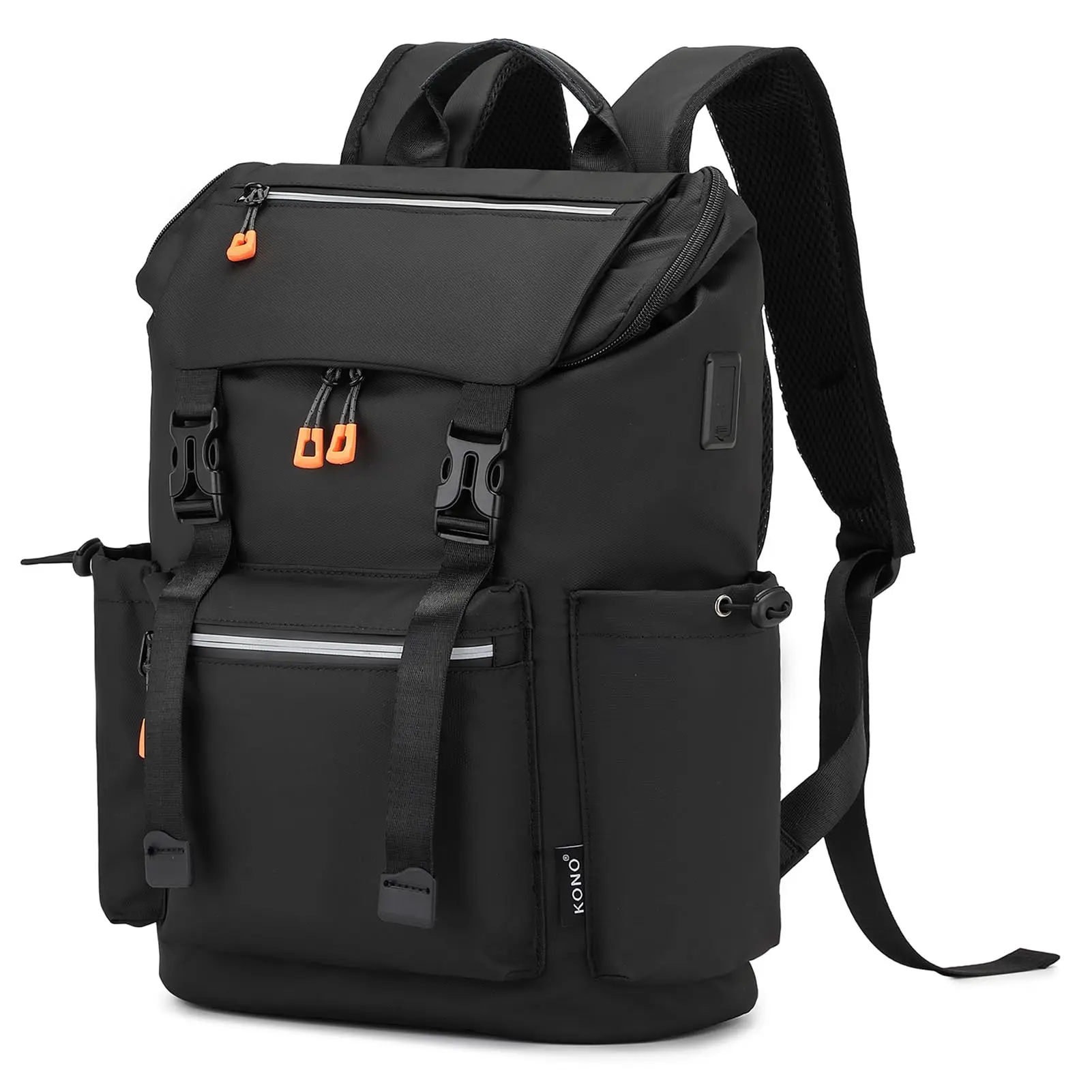 KONO Herren Rucksack, Wasserdichter Backpack für Reisen, Weekender & Sport, Tragbarer Reiserucksack