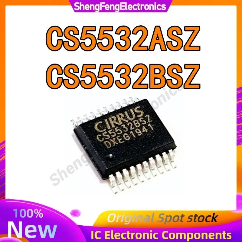 CS5532-ASZ CS5532-BSZ IC ADC, 24 비트, 2CH W/LNA 20SSOP, CS5532BSZ, CS5532BS, CS5532 CS5532-BSZ, 신제품