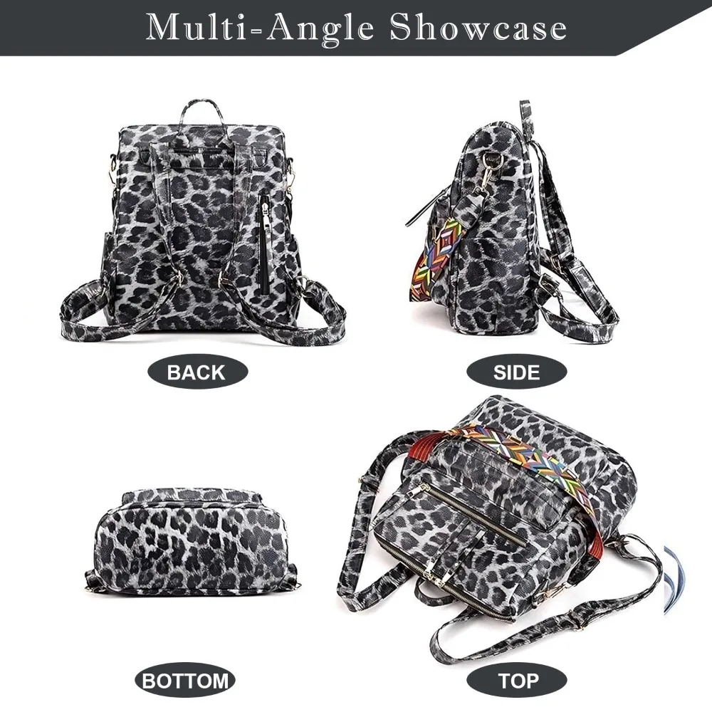 여성을위한 가죽 배낭 지갑 패션 다목적 디자인 가방 핸드백 어깨 가방 여행 가방