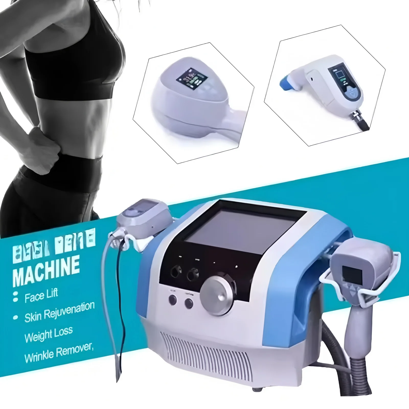 

Portable NEO Face Slimming and Slimming Device Ultrasonic Wrinkle Lifting and 360 Degree Ultra Fat Reduction Device