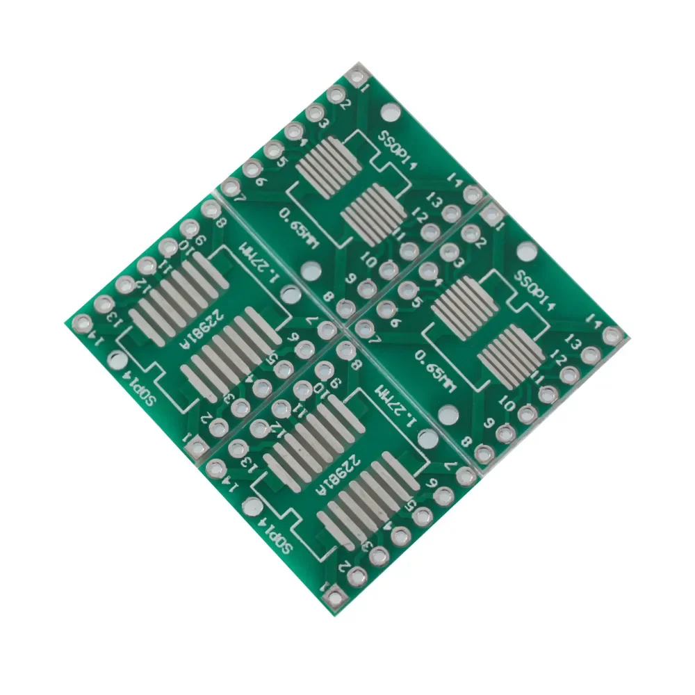 10 Teile/los PCB Board SOP14 SSOP14 TSSOP14 Adapter Board 17,78mm × 17,78mm SMD Zu DIP IC Adapter Buchse SOP Board
