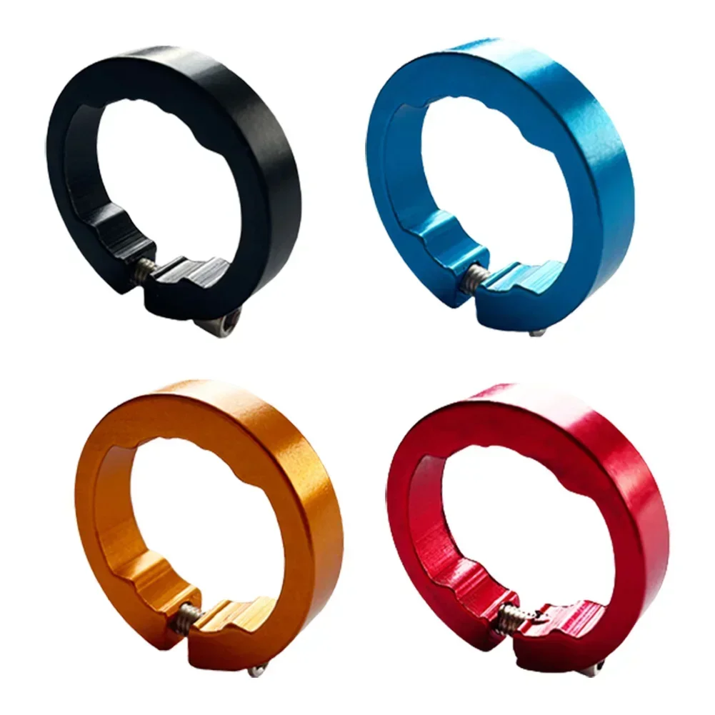 1pair Aluminum Alloy Mountain Road Bike Grips Fixing Ring End Lock Handlebar Lock Ring Cycle Practical Multicolored Accessories