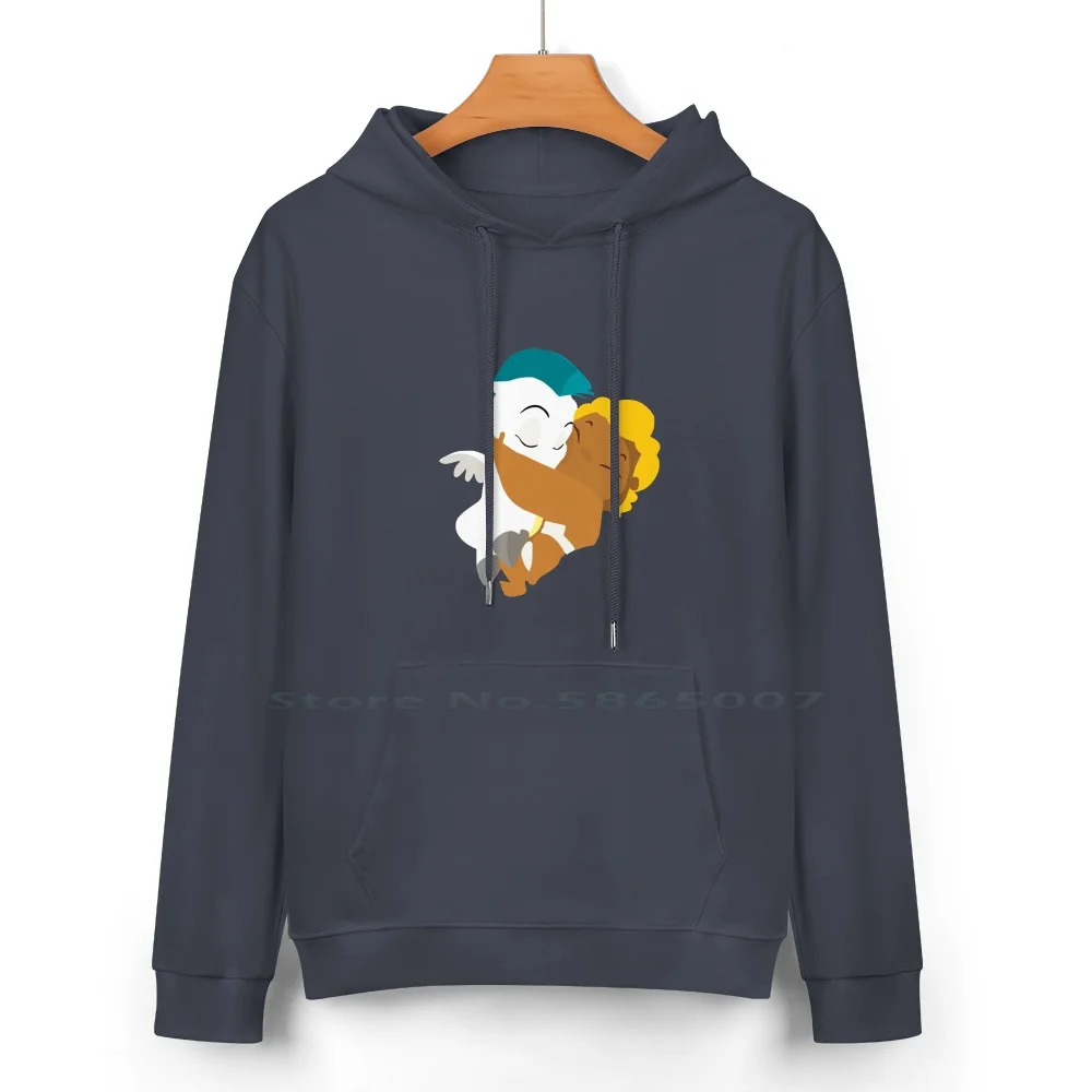 Hercules E Pegaso Pure Cotton Hoodie Sweater 24 Colors Hercules Pegaso Cartoon 90 Horse Friendship Baby Journey 100% Cotton