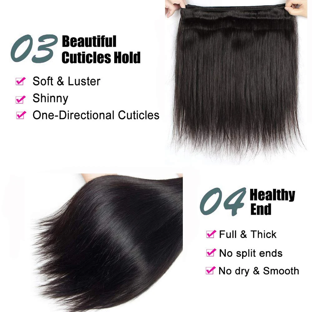 32 インチ骨ストレート人毛織りバンドル 14 A ブラジルナチュラルカラー 100% レミー人毛エクステンション 1 3 4 バンドル横糸