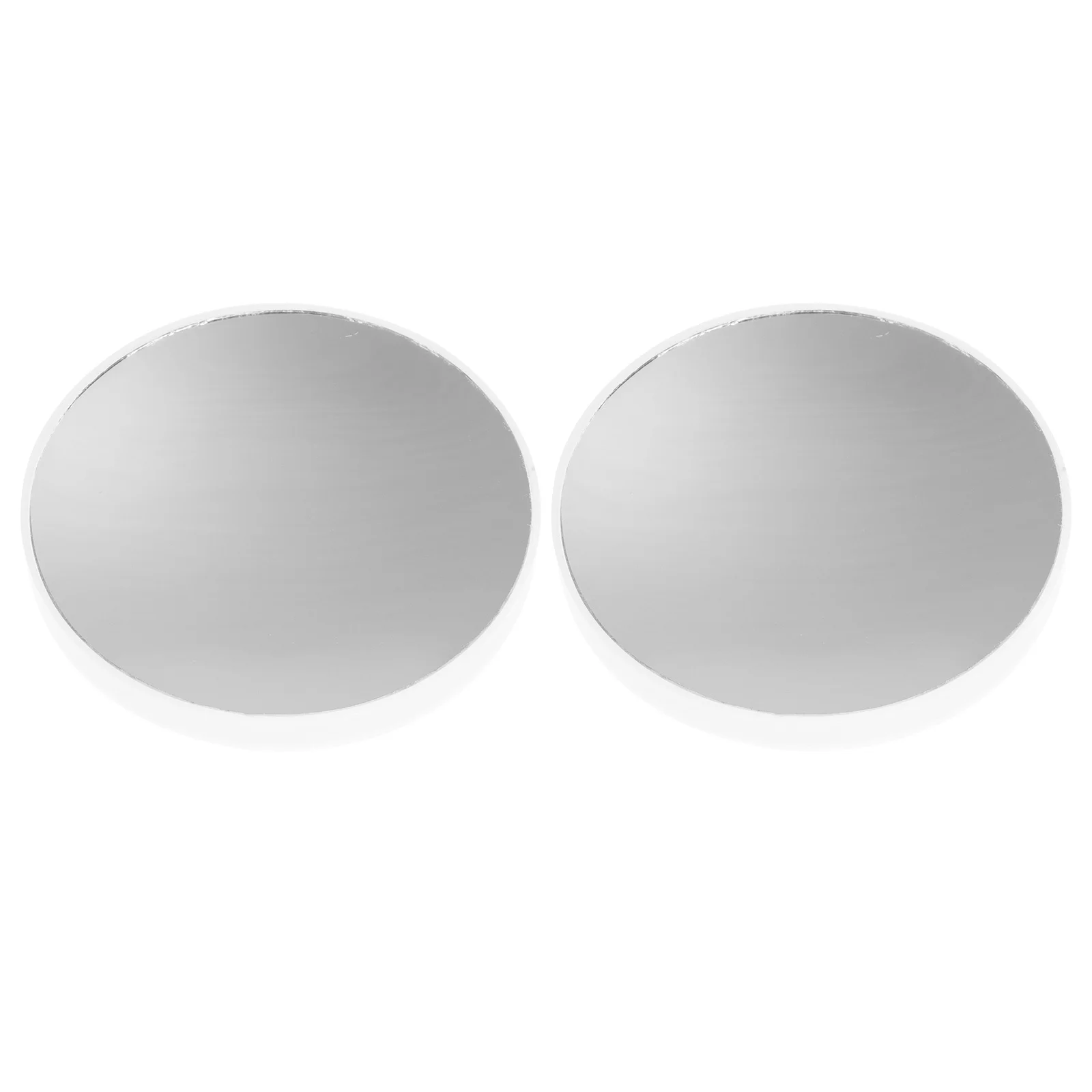 2Pcs 15x Magnifying Makeup Mirror Suction Cup Non-Skid Bathroom Mirror Practical Gift for Women White