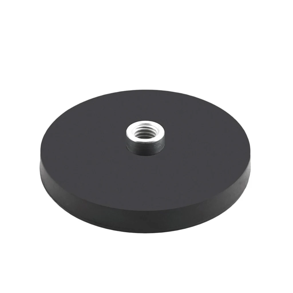 Mini Magnetische Magnet Auto Saugnapf Basis Gummibeschichtet M4 M5 M6 Halterung für Telefon Kamera Dach LED Licht Bar Ständer Halter Halterung – Detail 1