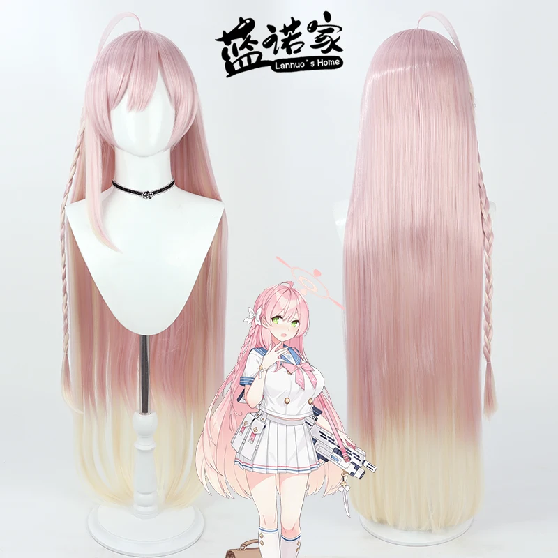 

Anime Blue Archive Hanako Urawa Cos Cosplay Wig Halloween Carnival Party Props Synthetic Hair Heat Resistant Fiber + Wig Cap