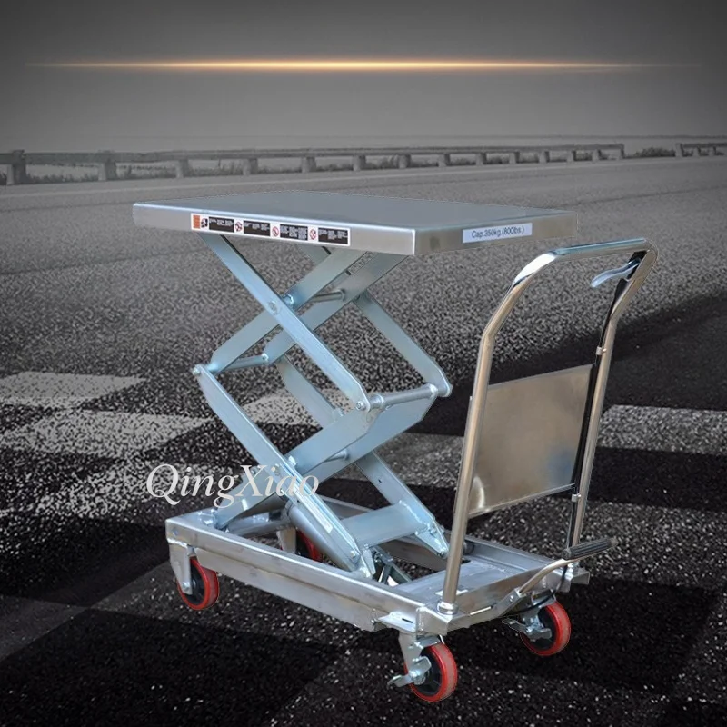 Stainless Steel  Aluminum Alloy Mobile Lifting Cart Mold Transport Trolley Used For Workshop Parts And Material Transfer - view 3