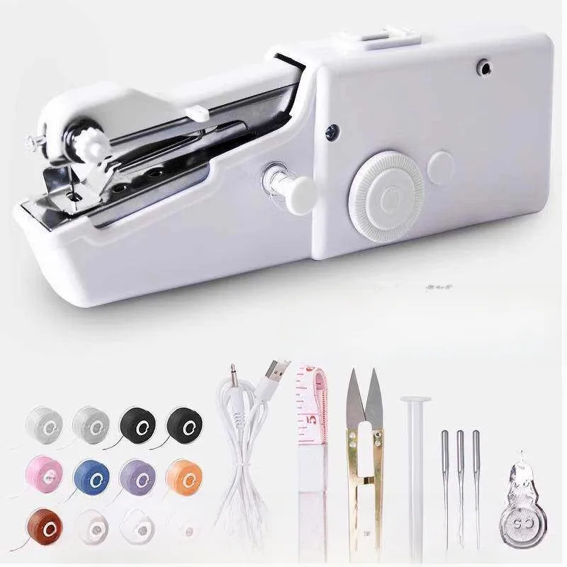 

Portable Sewing Machine for Home Use Handheld Multi-Functional Simple to Operate Thick Fabric Tailoring Machine