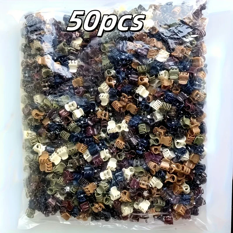 50/100 Stück Mini-Seitenklammer-Set | Perfekt als alltäglicher Haarschmuck für süße Mädchen mit geflochtenen Frisuren oder Pferdeschwänzen. – Detail 5