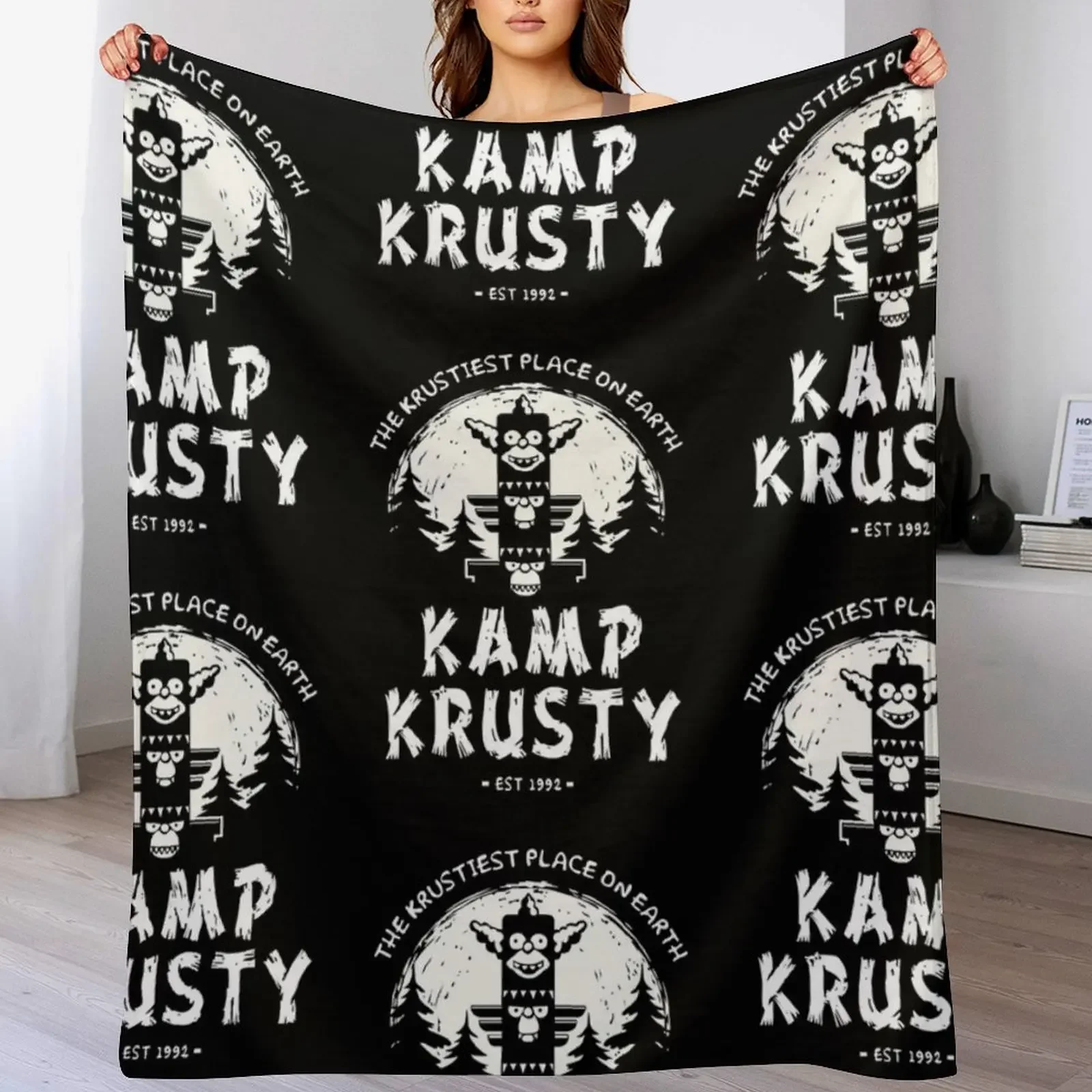 

Kamp Krusty 1992 Throw Blanket Sleeping Bag Comforter Luxury for babies Blankets