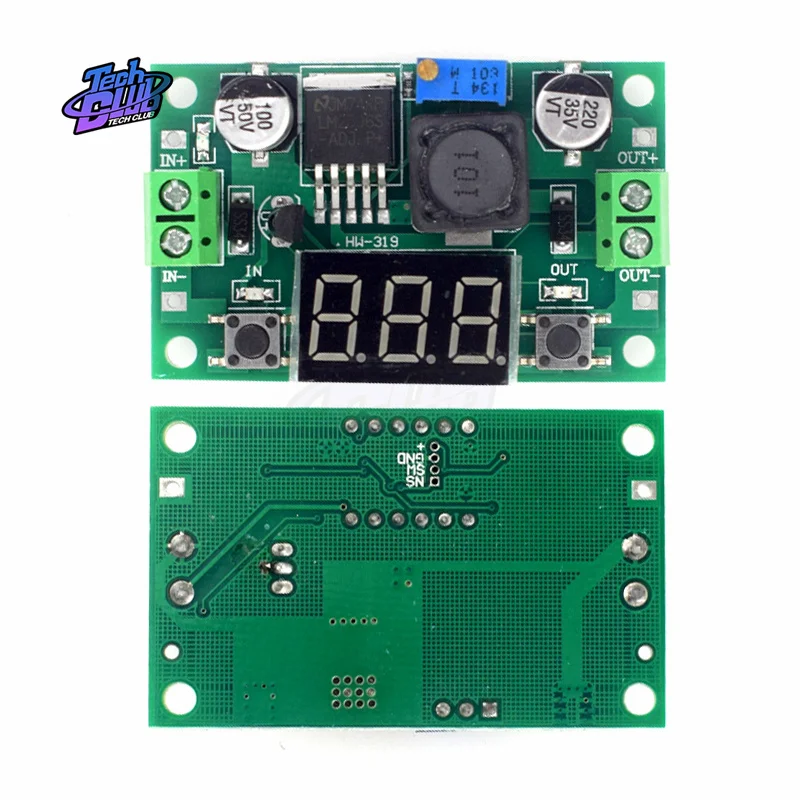 DC-DC LM2596S DC-DC Buck Step Down Module DC/DC 4.0~40V to 1.25-37V Adjustable Voltage Regulator With LED Voltmeter Power Supply