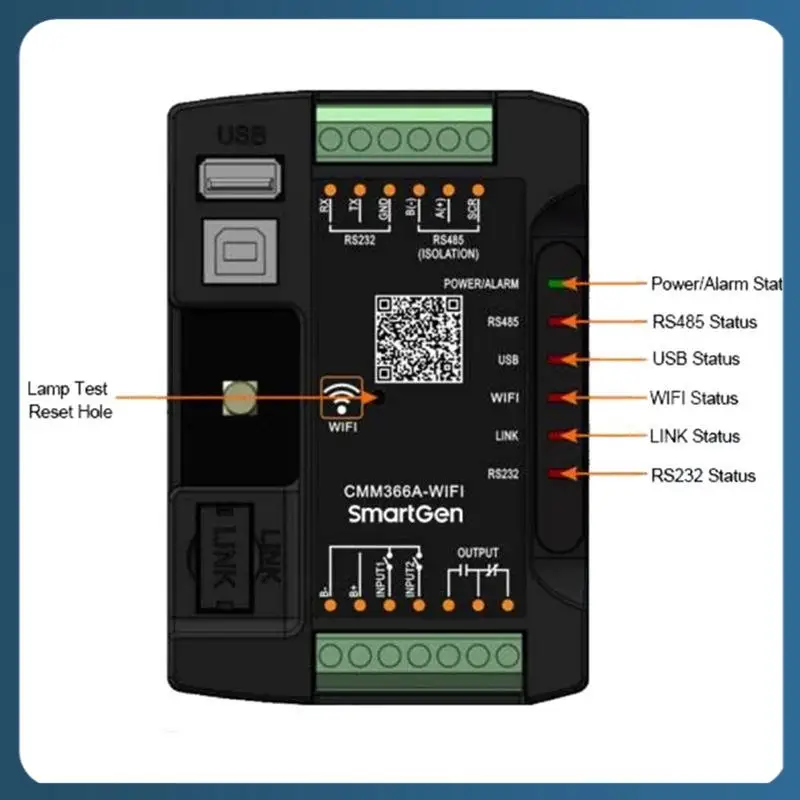 Y22A-CMM366A-WIFI Wireless Network Communication Protocol Switch Module Achieve Genset (With SCI) Connect To Internet
