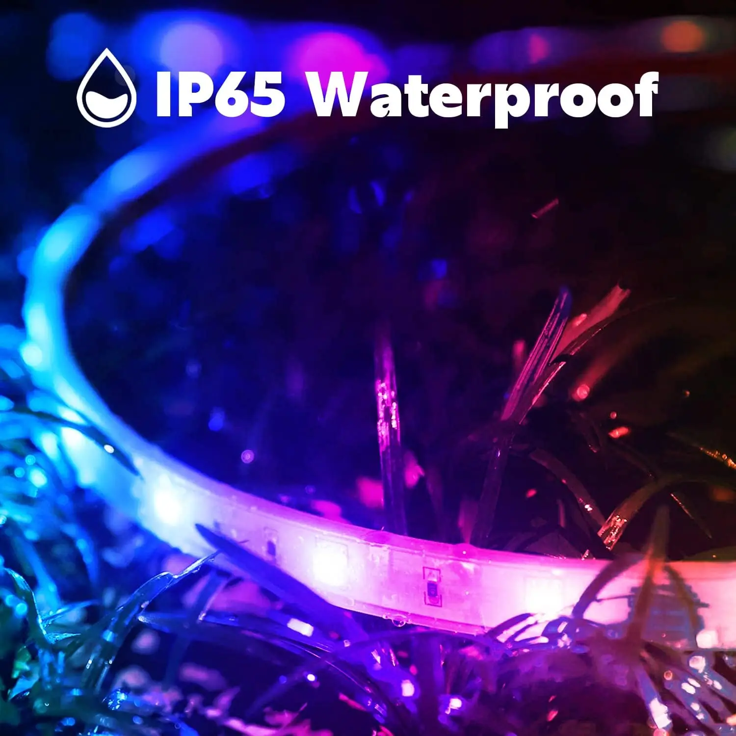 Bande lumineuse Led d'extérieur, 100 pieds, étanche, contrôle par application Bluetooth, RGB, 50m, pour terrasse, balcon, toit ou jardin