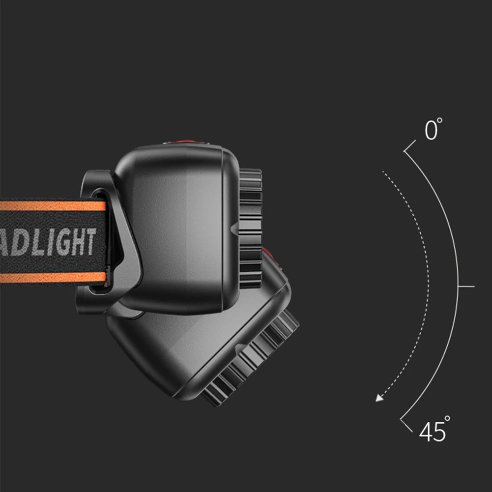 

Rechargeable Lamp LED Headlamp Multiple Brightness Settings ABS AS Materials Color As Picture Shown Night Fishing