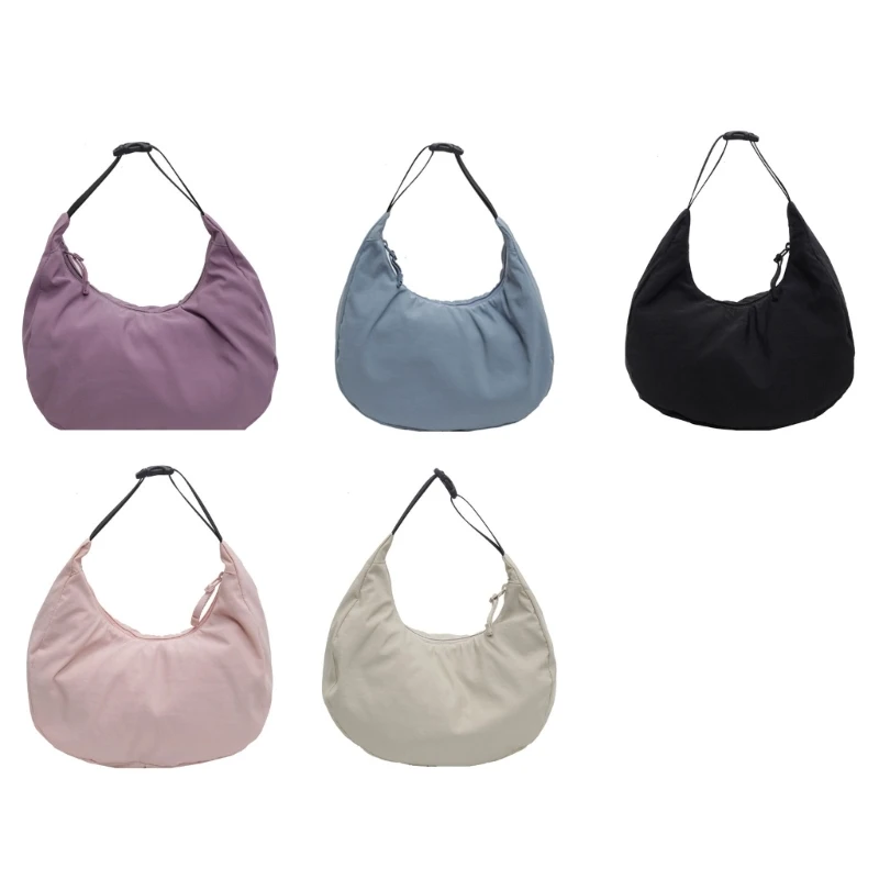 Practical Nylon Crossbody Bag Casual Fashion Dumpling Shoulder Bags for Daily Use Multiple Colors Available