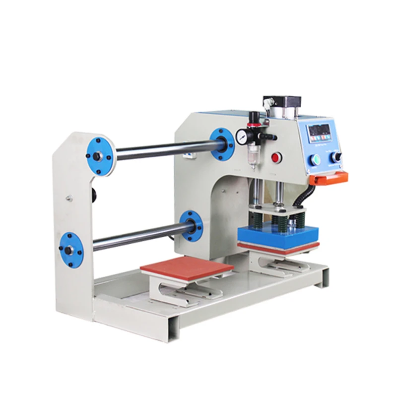 

Double station Heat Press Machine Pneumatic automatic can continuous work T-shirt Printing Machine For T-shirt shirt logo brand