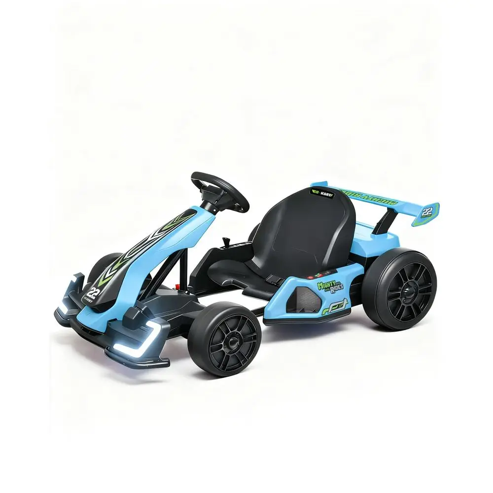 

24V Kids Go Kart 300W Drift Kart Powerful Electric Pedal Kart Outdoor Race Toy, with 2X150W Strong Motor, 7AH Battery, EVA Tire