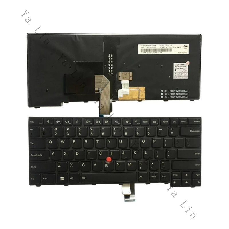 SS + nuevo teclado retroiluminado para ordenador portátil, teclado de repuesto para IBM Lenovo ThinkPad T431S T440 T440P T440E T440S