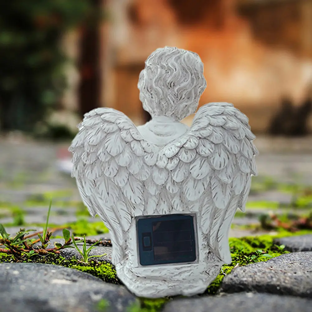 

Creative Resin Solar Solar Light Craft Light Outdoor Garden Decor Lawn Angel Lamp Ornament Unique Housewarming Gift
