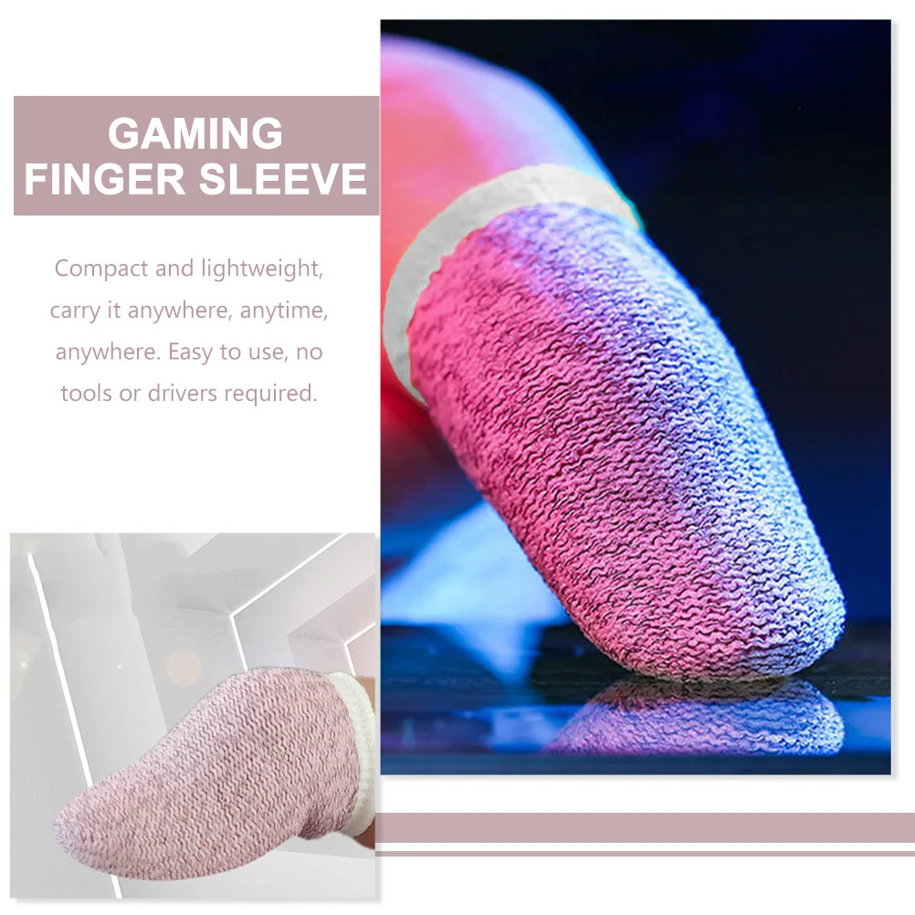 

10Pcs Gaming Supplies Finger Sleeves Carbon Fiber Cover Non-Slip Protector Improve Skills Avoid Mistakes Finger Sleeves