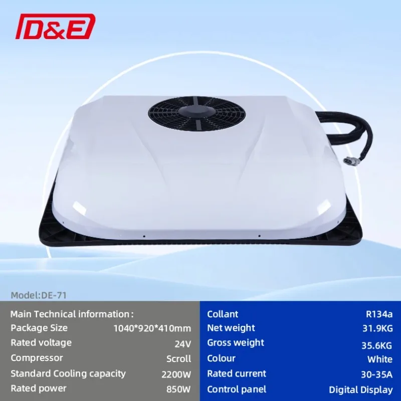 24Vトラックキャンピングカー駐車用エアコンシステム、軽トラック用オールインワンユニット