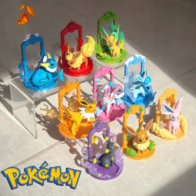 

In Stock Genuine Funism Pokemon Eevee Family Vaporeon Umbreon Sylveon Flareon Espeon Cartoon Anime Game Figure Model Toys Gifts