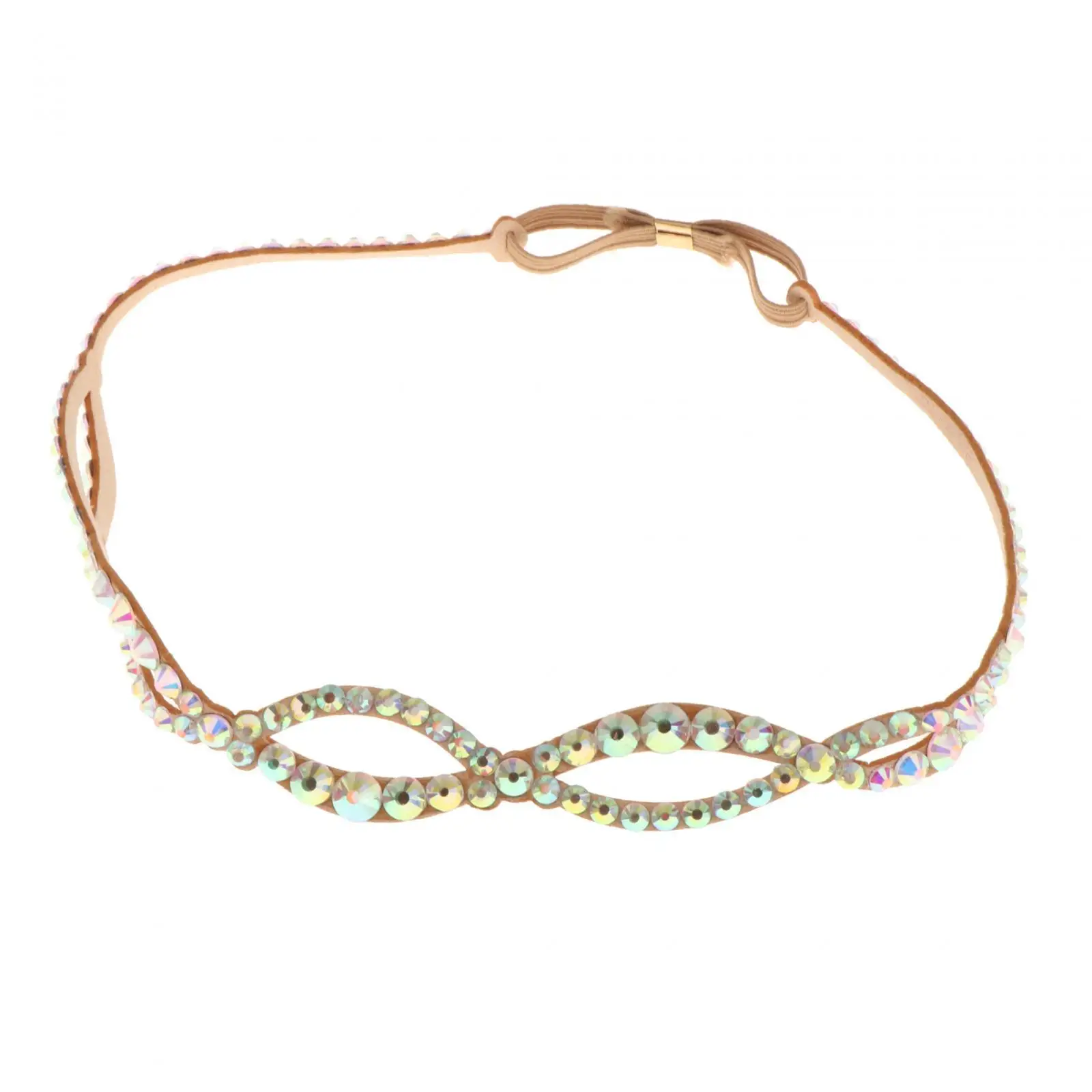 Tocados de diamantes de imitación para danza del vientre, cadena ajustable para la frente, disfraz de escenario para chicas adolescentes y adultos, Ropa de baile