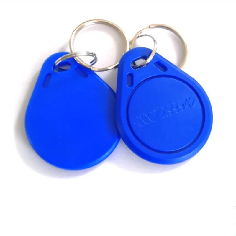 100pc/lot 125khz RFID Keychain ID Keyfob Tag TK4100 Access Control Card Read Only Key Fob Ring Proximity