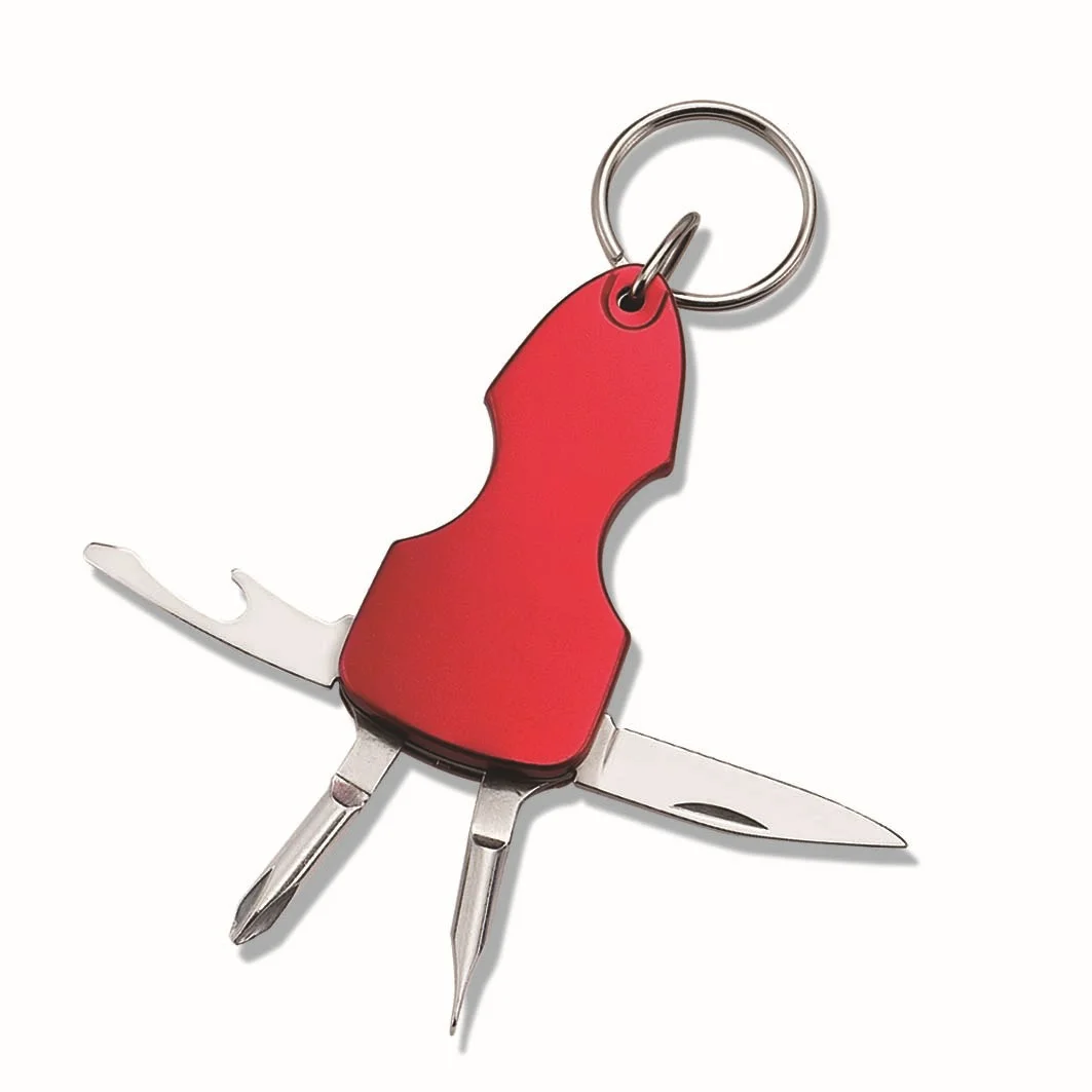 1pcs Portable 4-in-1 Multi Tool, Flat Phillips Screwdriver Bottle Opener Cutter (Blade Not Included)