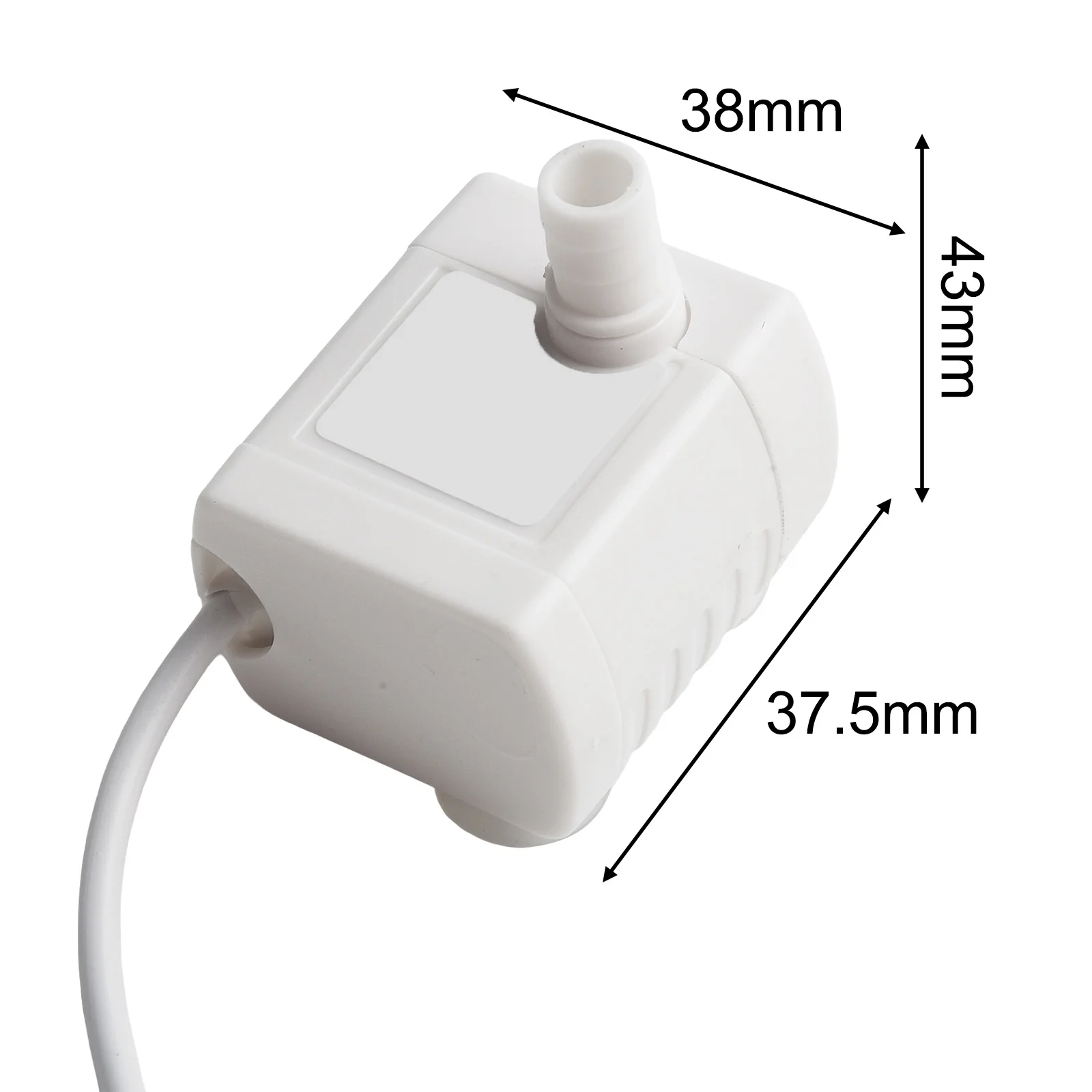 USB 3W Submersible Pump 5V 6V with 500L/H Flow Rate for Aquarium For Fountain Rockery and Garden Water Circulation