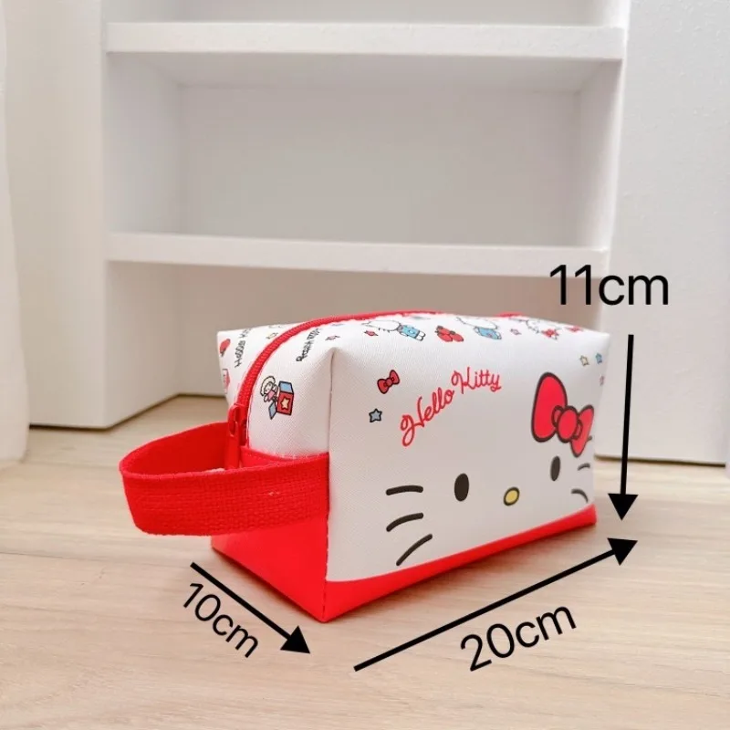 Cute Hello Kitty Oxford Cloth Portable Makeup Bag for Business Travel Waterproof Toilet Bag