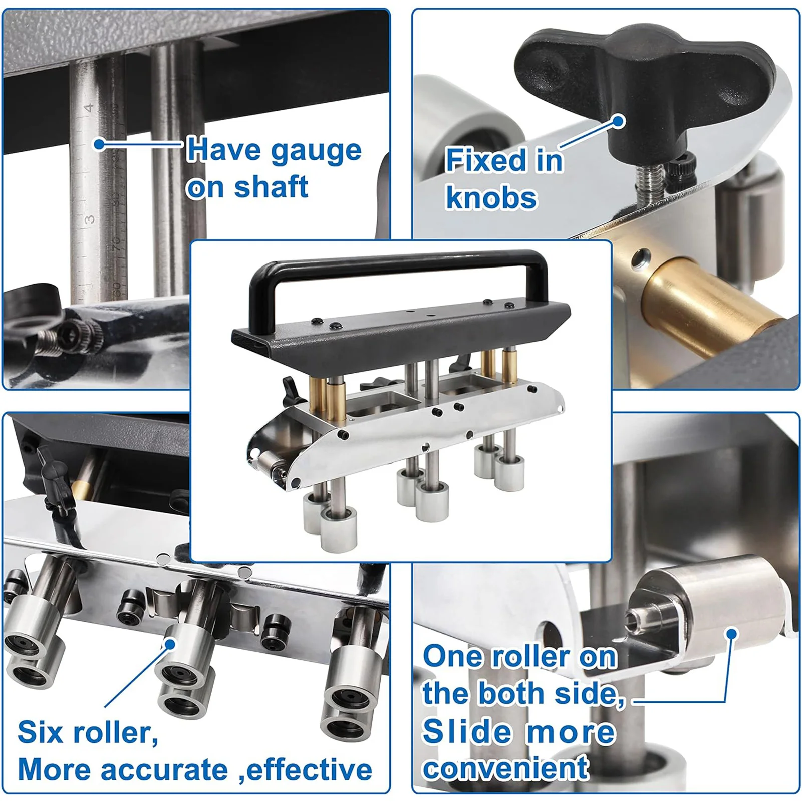 3 Station Roller Bender Stable and Uniform Metal Sheet Bending Tool Easy High Efficiency for Information Booth