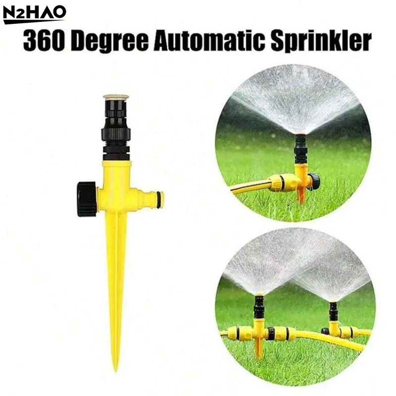 Adjustable Ground Insert Sprinkler Set Leak Proof Uniform Spray For Lawn Garden Plant Watering