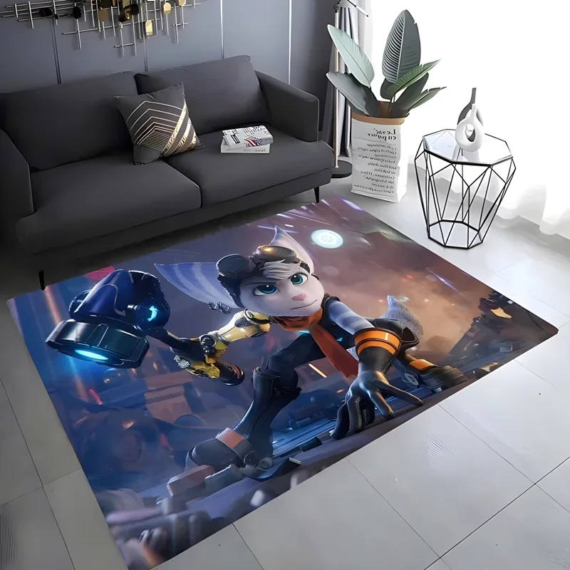 

Ratchet & Clank game printing carpet living room bedroom home decor garden lawn mat bathroom kitchen carpet birthday gift