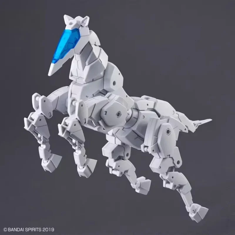 متوفر في المخزون بانداي الأصلي 30MS أنيمي الحصان MECHA Ver.White عمل الشكل التجمع نموذج اللعب تحصيل نموذج هدايا للأطفال