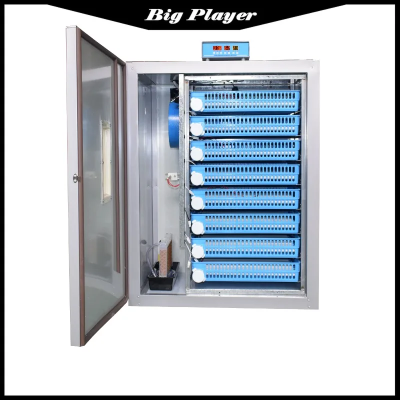 

Fully Automatic Egg Incubator 500/800/1000Chicken Egg Intelligent Hatching Machine With Adjustable Roller Tray For Farm Industry